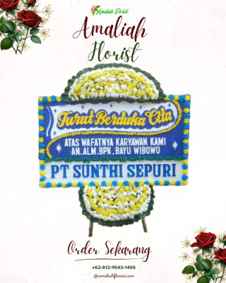 Papan Bunga Duka di Kao