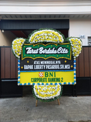 Papan Bunga Duka di Kao