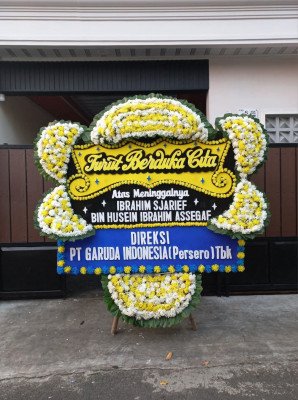 Papan Bunga Duka di Kao