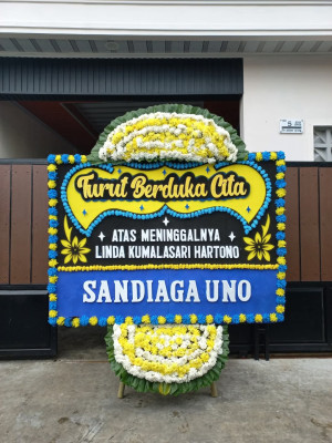 Papan Bunga Duka di Kao